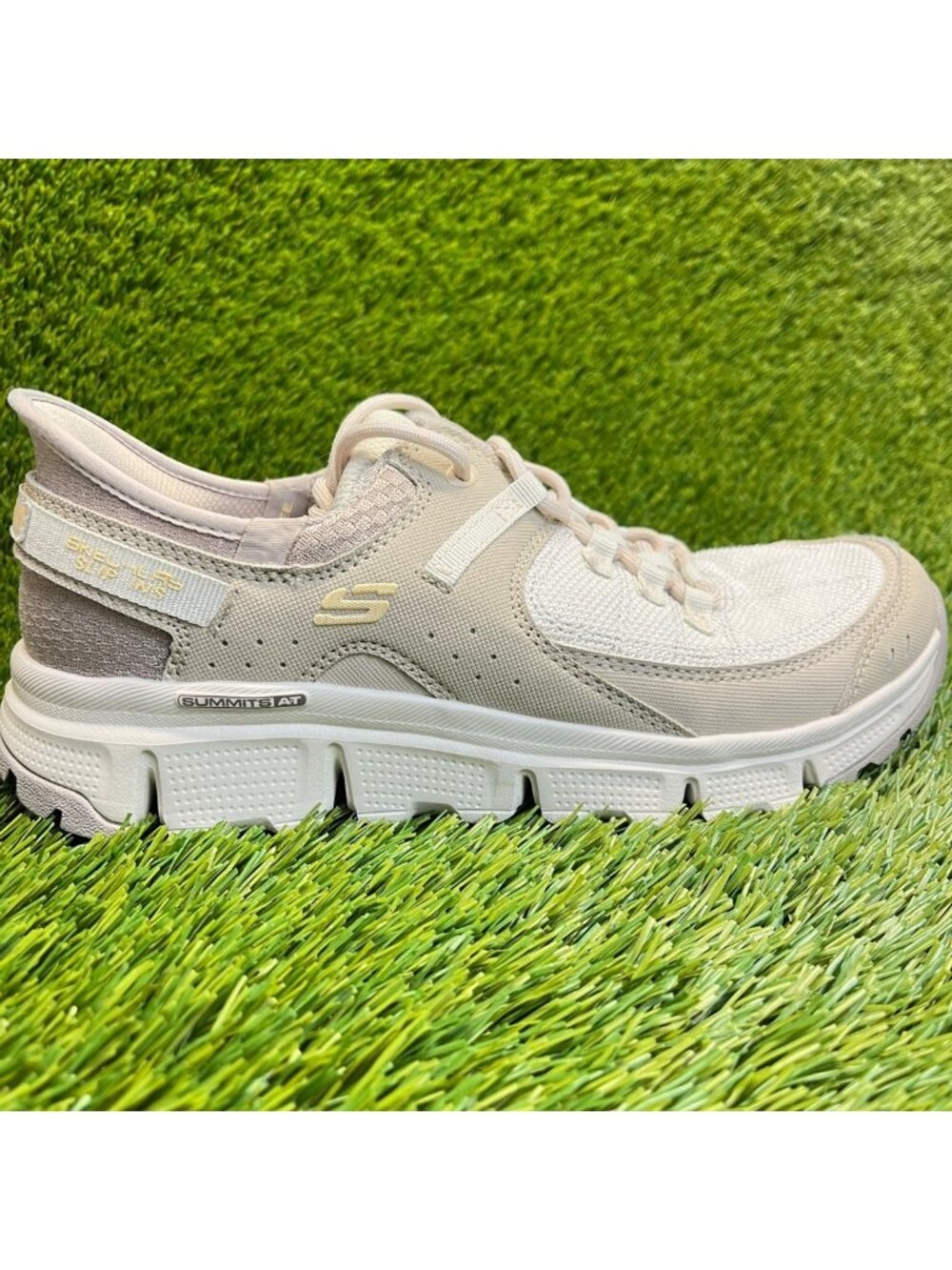 Skechers Summits AT Womens Size 9 Taupe Beige Athletic Running Shoes Sneakers